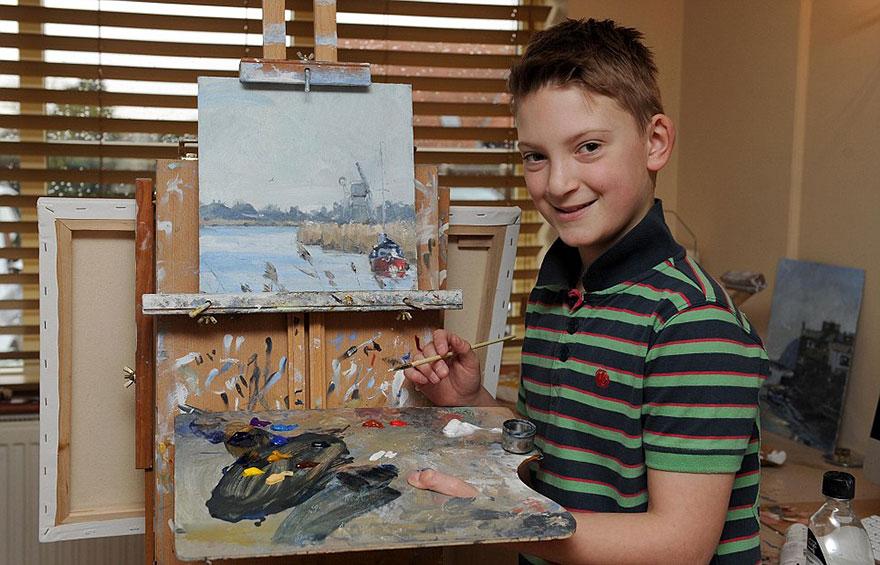 A 12 éves “Mini Monet”, aki már $2,5 milliót keresett festményeivel