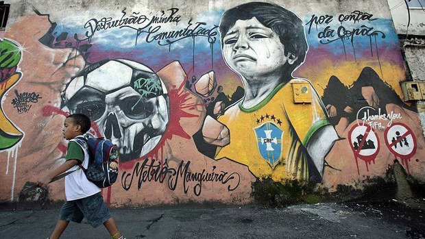VB ellenes graffiti Brazíliában