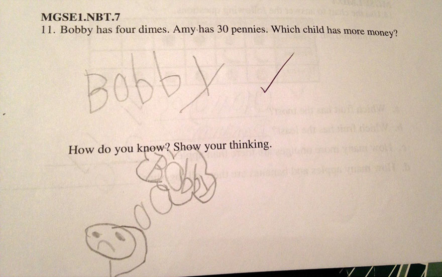 Egy kisfiú zseniális válasza az iskolában kapott szöveges feladatra